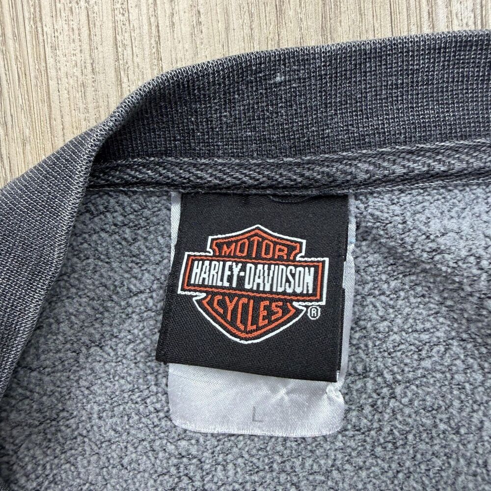 Harley-Davidson Sweatshirt Mens Large Gray Tucson Arizona Fleece Pullover - Picture 6 of 13